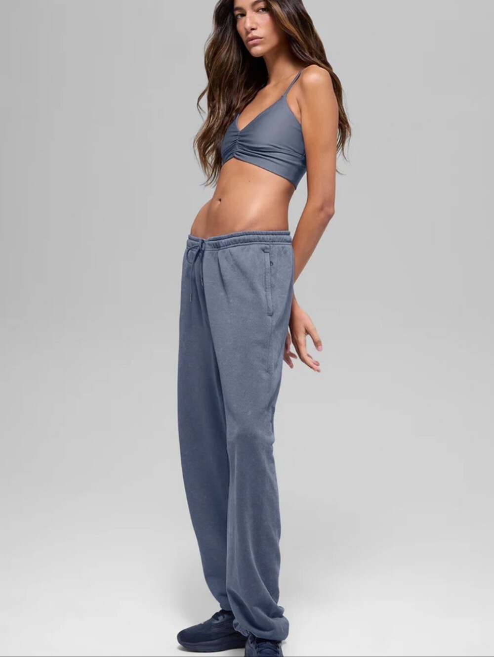 Alo Yoga Chill Sweatpants Vintage Bluestone Blue  Joggers Small S Unisex